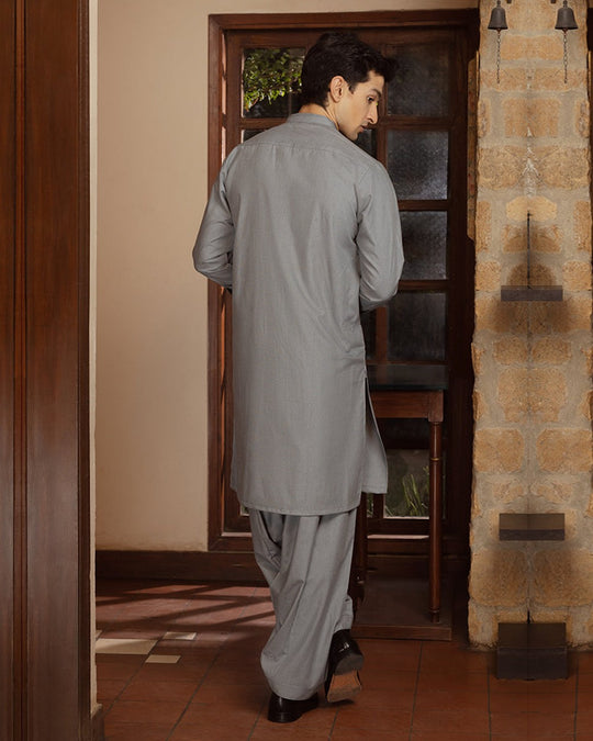 Eminent Men's Trim Fit Shalwar Suit - Denim Blue, Men's Shalwar Kameez, Eminent, Chase Value