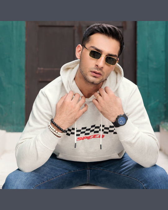 Eminent Men's Full Sleeves Hoodie - Oatmeal, Men's Jackets & Hoodies, Eminent, Chase Value