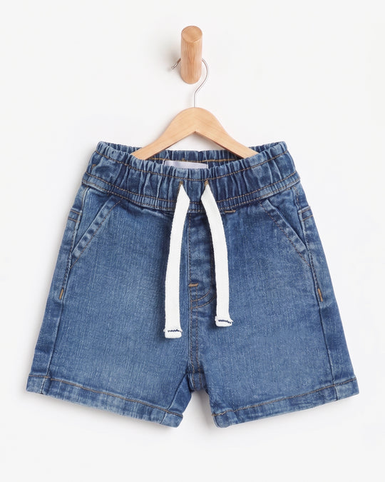 Newborn Boys Regular Denim Shorts