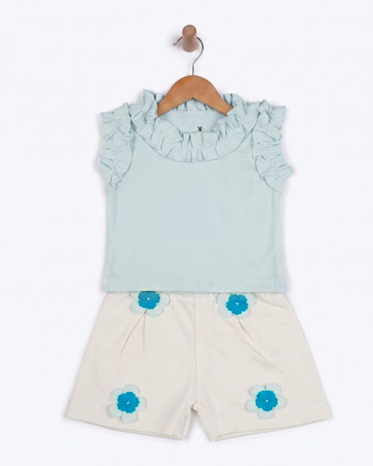 Newborn Girls' Interlock Co-ord Set