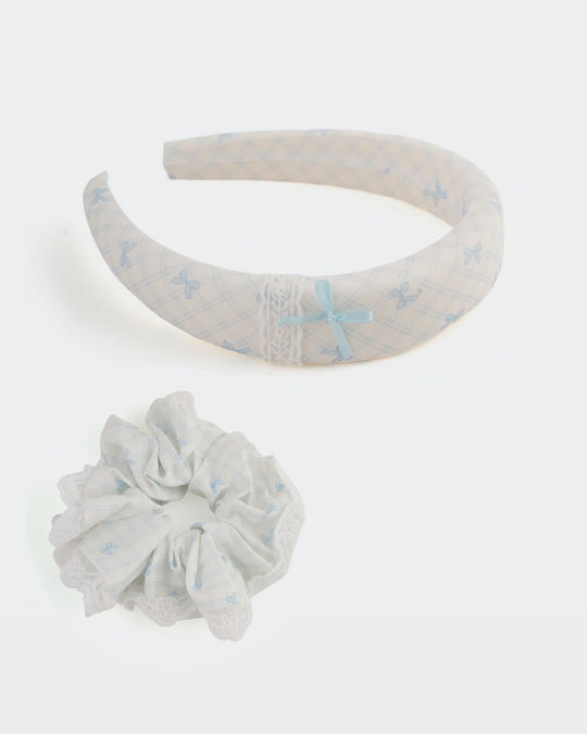 Girls' Hair Band & Scrunches Pony