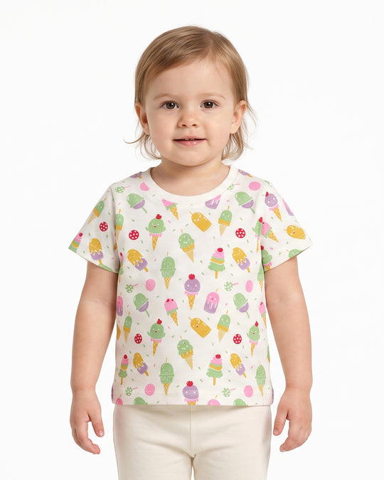 Girls' Half Sleeves T-Shirt