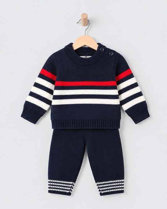 Newborn Boys Sweater Suit