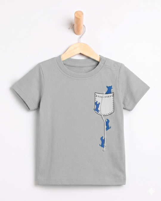 Newborn Boys Half Sleeves T-Shirt