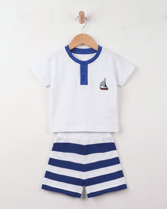 Newborn Boys Single Jersey Co-Ord Set