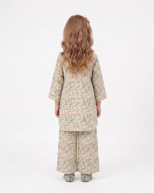 Girls' Fusion Printed 2Pc Suit