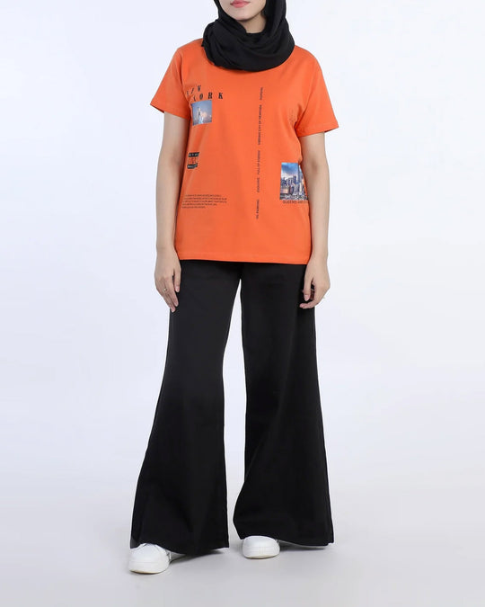 Women's Half Sleeves Printed T-Shirt
