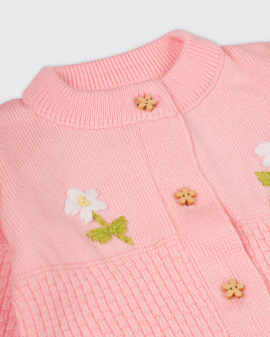 Newborn Girls Sweater Romper