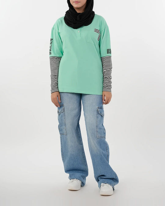Eminent Women's Full Sleeves T-Shirt - Spring Bud