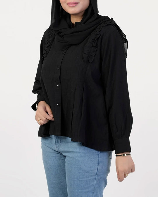 Eminent Women's Causal Shirt - Black