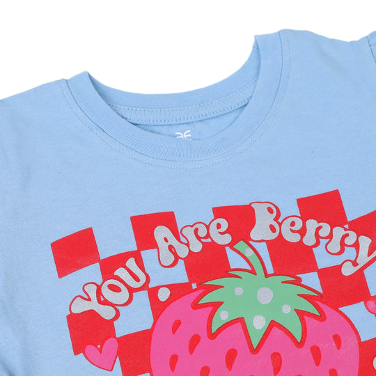 Eminent Girls Half Sleeves T-Shirt - Light Blue, Girls T-Shirts, Eminent, Chase Value