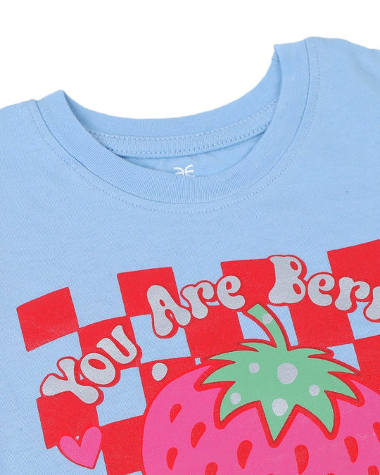 Eminent Girls Half Sleeves T-Shirt - Light Blue, Girls T-Shirts, Eminent, Chase Value