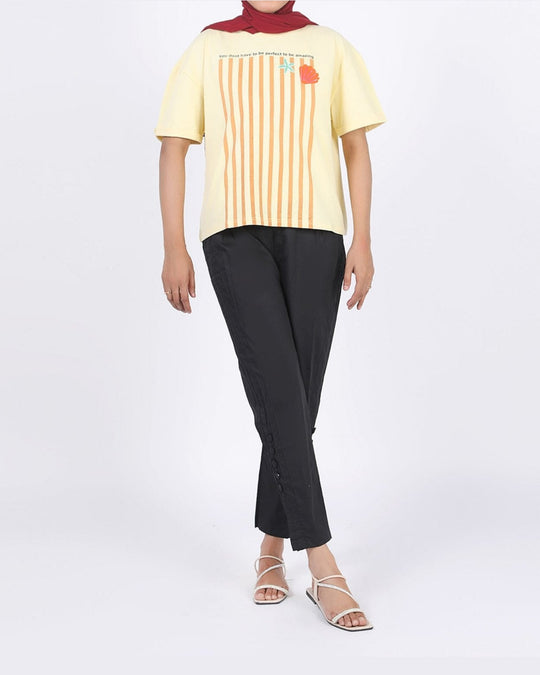 Eminent Women's Half Sleeves T-Shirt - Lemon, Women T-Shirts & Tops, Eminent, Chase Value
