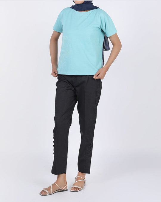 Eminent Women's Half Sleeves T-Shirt - Sea Green, Women T-Shirts & Tops, Eminent, Chase Value