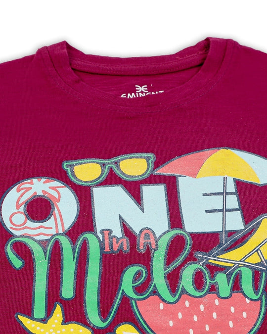 Eminent Girls Half Sleeves T-Shirt - Purple, Girls T-Shirts, Eminent, Chase Value