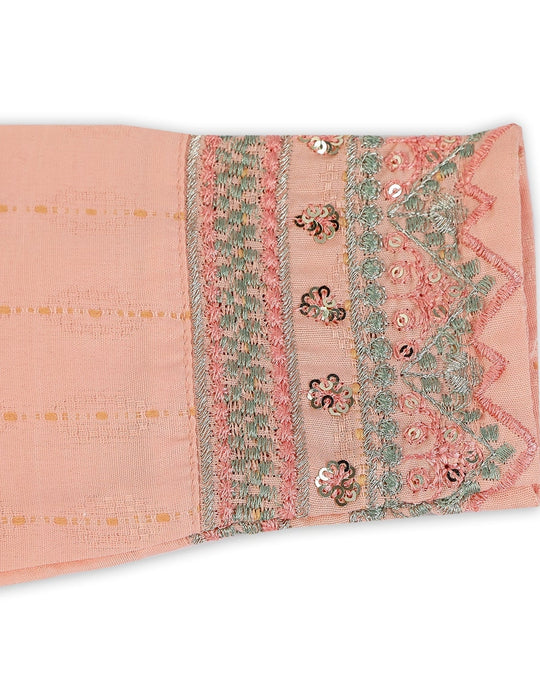 Eminent Girls Embroidered 3Pcs Shalwar Suit - Peach, Girls Shalwar Kameez, Eminent, Chase Value