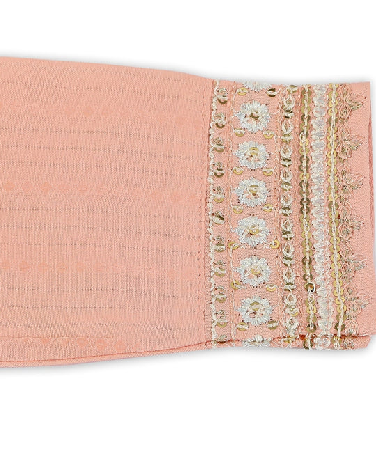 Eminent Girls Embroidered 3Pcs Shalwar Suit - Peach, Girls Shalwar Kameez, Eminent, Chase Value