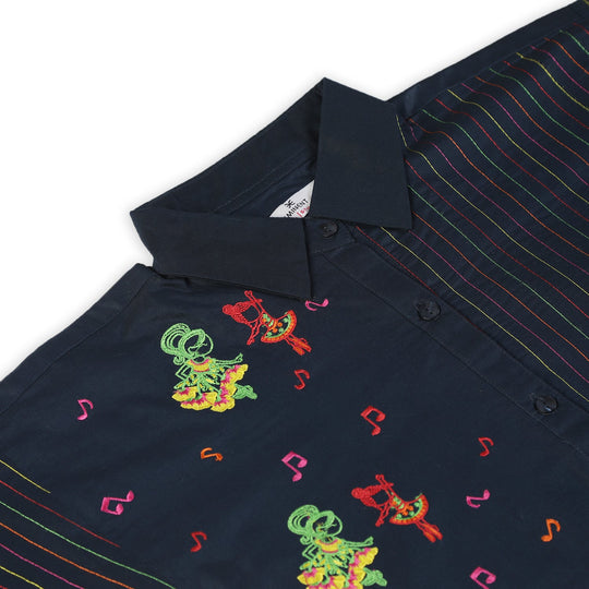 Eminent Girls Embroidered 2 Pcs Suit - Dark Blue, Girls Shalwar Kameez, Eminent, Chase Value