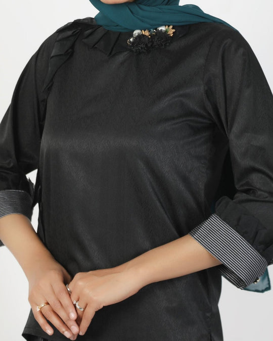 Eminent Women's Silk Co-Ord Suit - Black, Women Co-Ord Set, Eminent, Chase Value