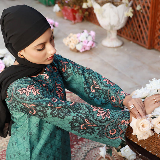 Eminent Women's Printed 2Pcs Suit - Sea Green, Women Shalwar Suits, Eminent, Chase Value