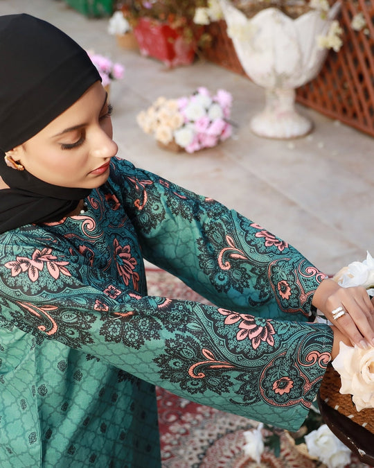 Eminent Women's Printed 2Pcs Suit - Sea Green, Women Shalwar Suits, Eminent, Chase Value