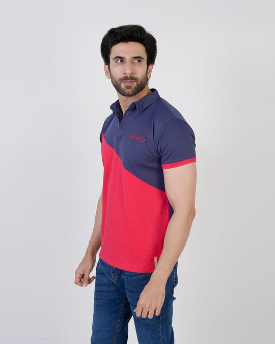 Men's Eminent Half Sleeves Polo T-Shirt - Navy Blue, Men's T-Shirts & Polos, Eminent, Chase Value