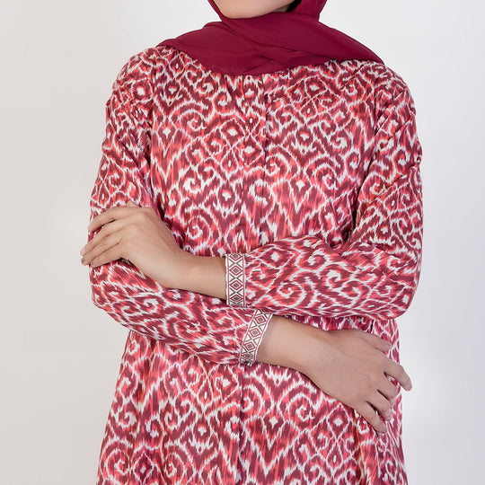 Eminent Women's Printed 02 PCS Suit - Maroon, Women Shalwar Suits, Eminent, Chase Value