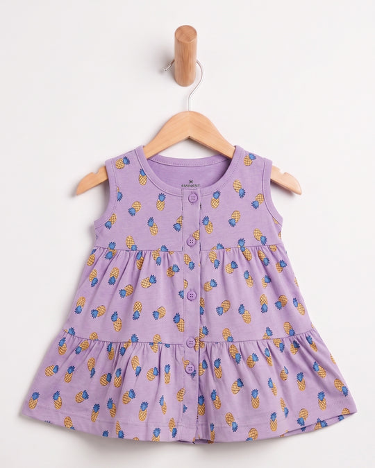 Newborn Girls' Single Jersey Frock
