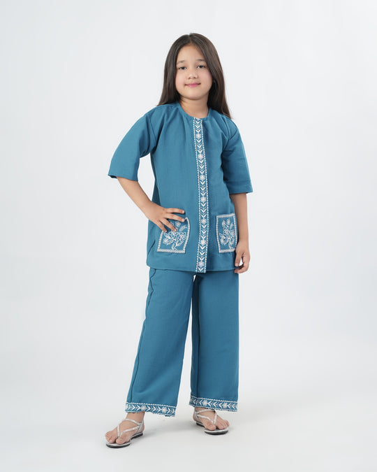 Girls' Embroidered Co-Ord Set