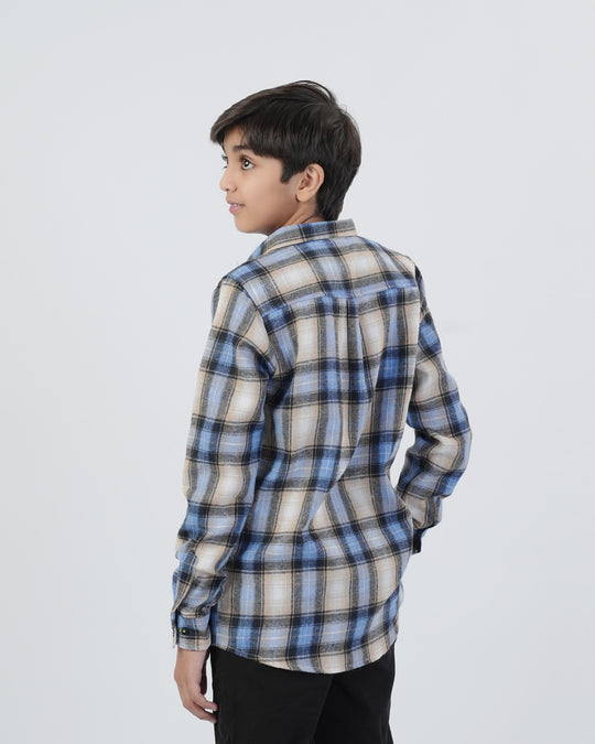 Eminent Boy Junior Casual Full Sleeves Shirt