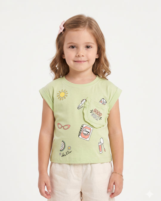 Girls' Half Sleeves T-Shirt