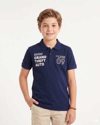 Boys' Half Sleeves Polo T-Shirt