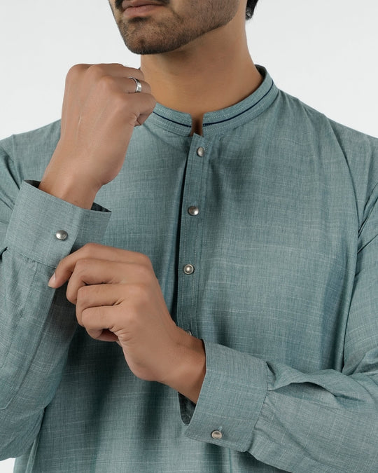 Eminent Men's Kurta Shalwar Suit - Green, Men's Shalwar Kameez, Eminent, Chase Value