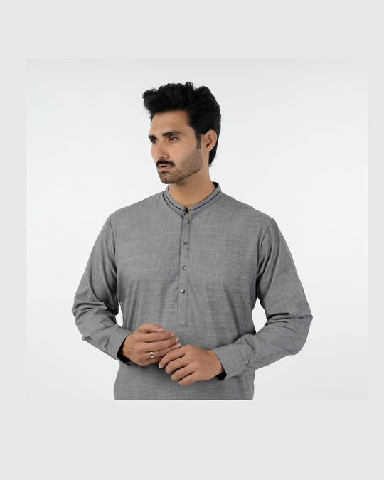 Eminent Men's Kurta Shalwar Suit - Dark Grey, Men's Shalwar Kameez, Eminent, Chase Value
