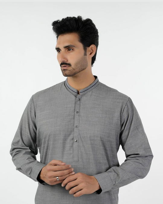 Eminent Men's Kurta Shalwar Suit - Dark Grey, Men's Shalwar Kameez, Eminent, Chase Value