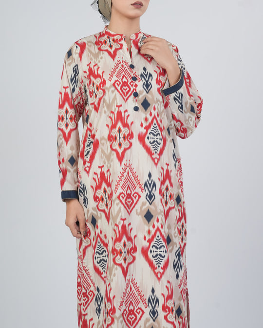 Women's Printed Crepe 2 Pcs Suit