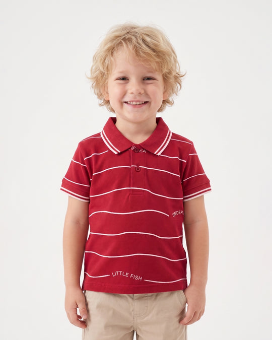 Boys’ Half Sleeves Polo T-Shirt