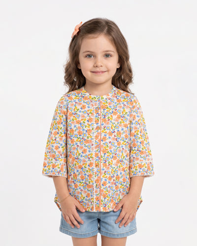Girls’ Ethnic Printed 1 Pcs