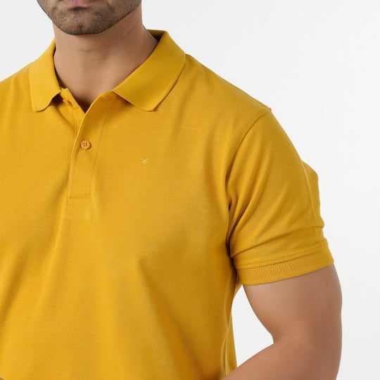 Eminent Men's Polo Half Sleeves T-Shirt - Mustard, Men's T-Shirts & Polos, Eminent, Chase Value