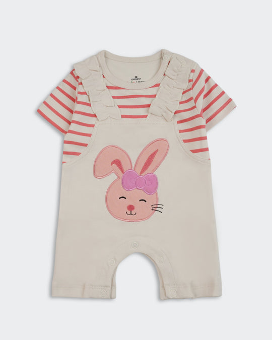 Newborn Girls Interlock Romper