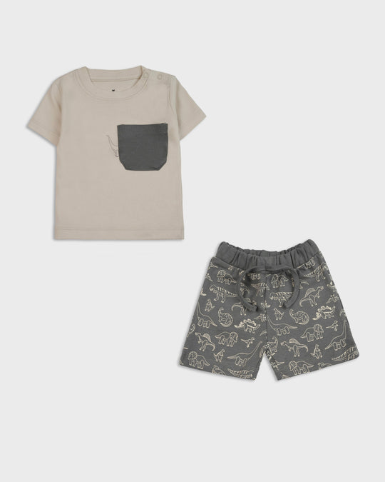 Newborn Boys Interlock Co-Ord Set