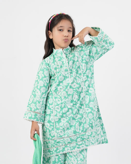 Essentials Printed 3Pc Suit