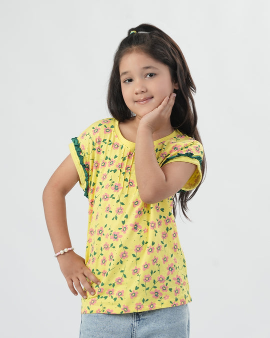 Girls' Half Sleeves T-Shirt