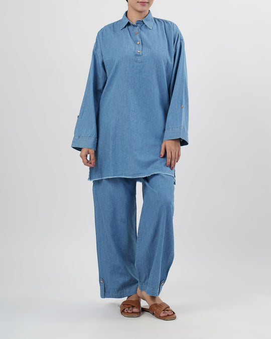 Women’s Plain Fusion 2 Pcs Suit