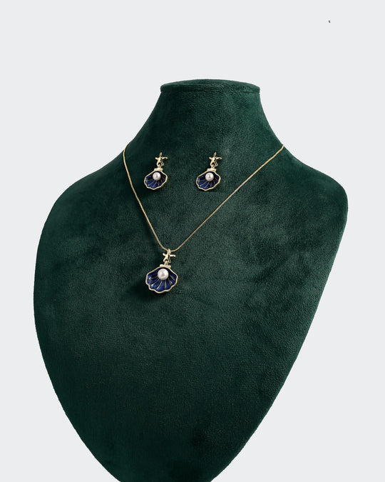 Women's Chain Locket Earing Set