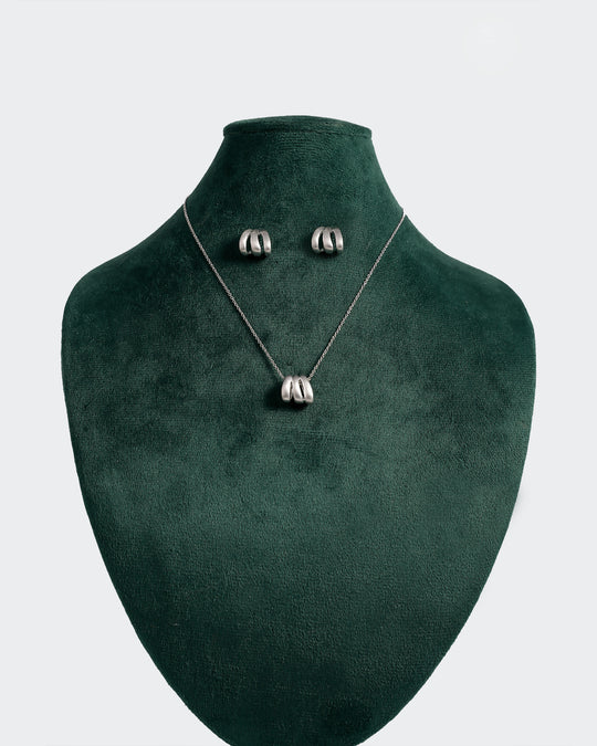 Women's Chain Locket Earing Set