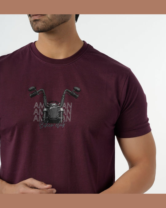 Eminent Men's Half Sleeves T-Shirt - Maroon, Men's T-Shirts & Polos, Eminent, Chase Value