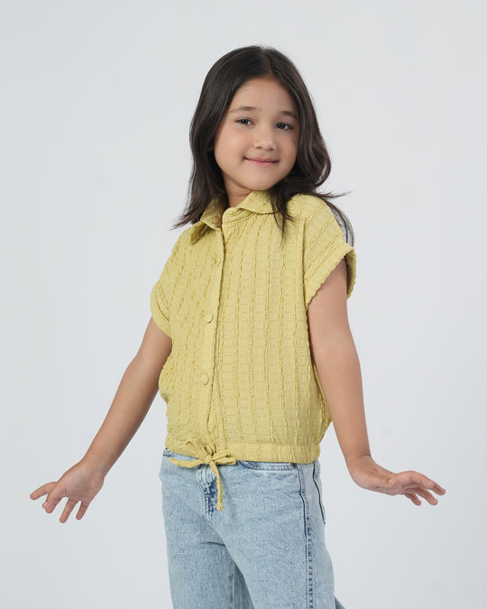 Girls' Front Open Top
