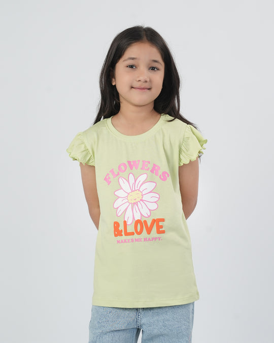 Girls' Half Sleeves T-Shirt