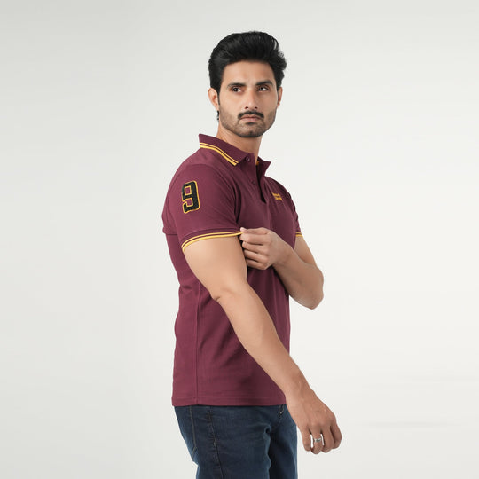 Eminent Men's Half Sleeves Polo T-Shirt - Tawny Port, Men's T-Shirts & Polos, Eminent, Chase Value